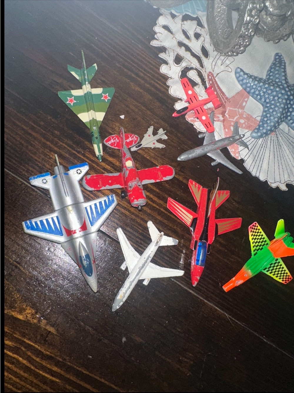 Assorted Vintage Kids Toy Airplane Pack - 9 pieces